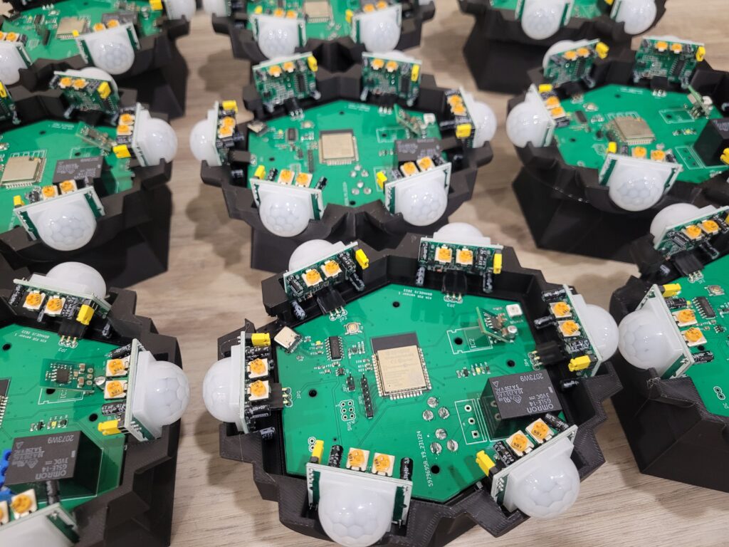 Under car Sensors (WIP). These control the 24v interactive led halos under the cars