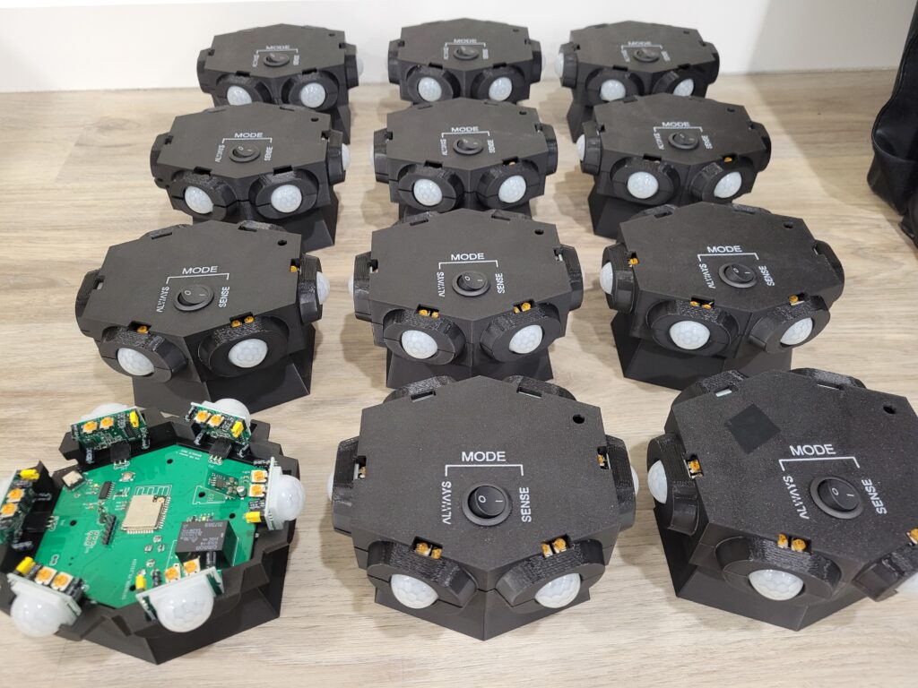 Under car Sensors (WIP). These control the 24v interactive led halos under the cars