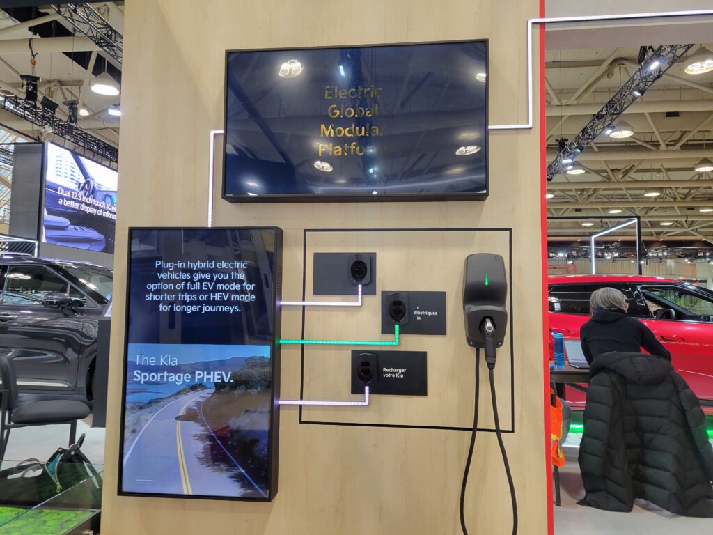 Visitors engaged with both systems by selecting different EV charger ports.
