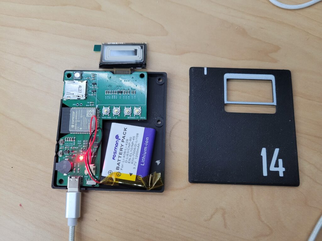 A roughly assembled unit